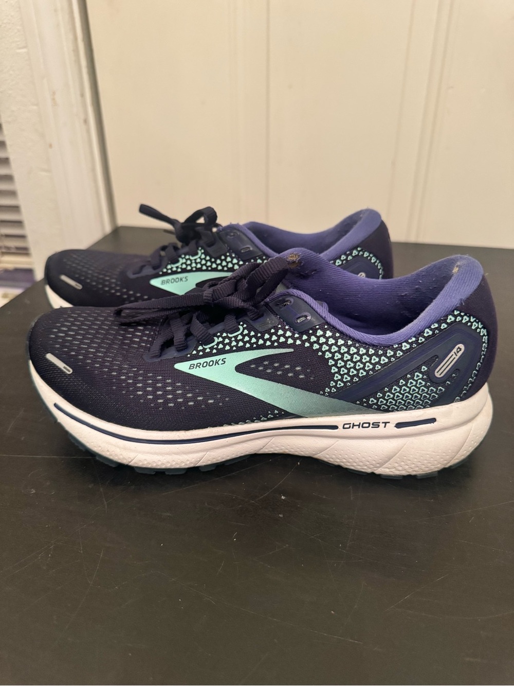 Brooks Ghost 14 Women’s Running Shoes Peacoat/Yucca/Navy Blue 7.5